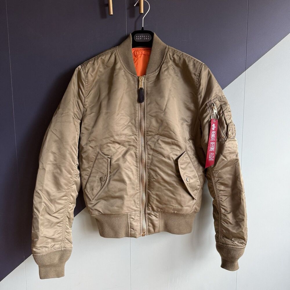 Alpha Industries MA-1 Slim Fit Bomber, Sage, Size S